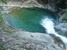 F6登攀途中にて