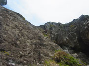 フリーソロ中の大西