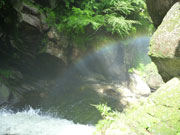 不動滝落ち口にて